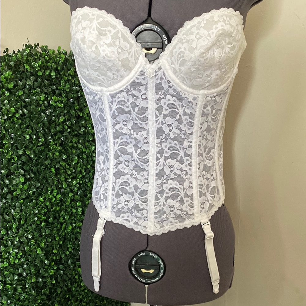 Frederick's of Hollywood White Lace Corset